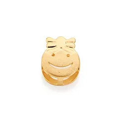 Pingente Rommanel Rosto de Menina Acetinado e Laço Liso 1,0 cm 540684