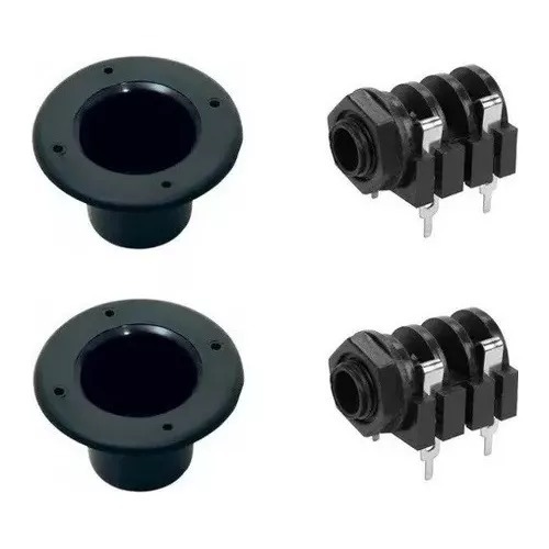 02 Copinho/caneca P/ Jack P10 Caixa De Som + 2 Jack P10 Mono em Oferta na Shopee