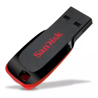 Sandisk Cruzer Blade Pendrive 32gb 2.0 Preto E Vermelho em Oferta na Shopee