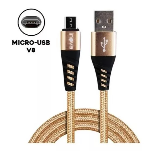 Cabo Carregador Mini Usb V8 Android Turbo Reforçado 2 Metros Cor 4 Cores Sortidas em Oferta na Shopee
