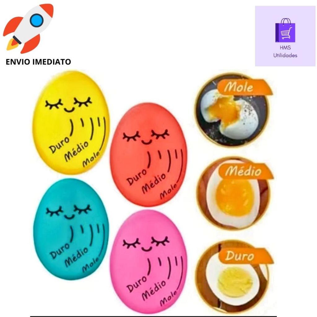 Timer Ovos Timer Egg Temporizador De Ovos Cozidos Gema Mole Média Dura