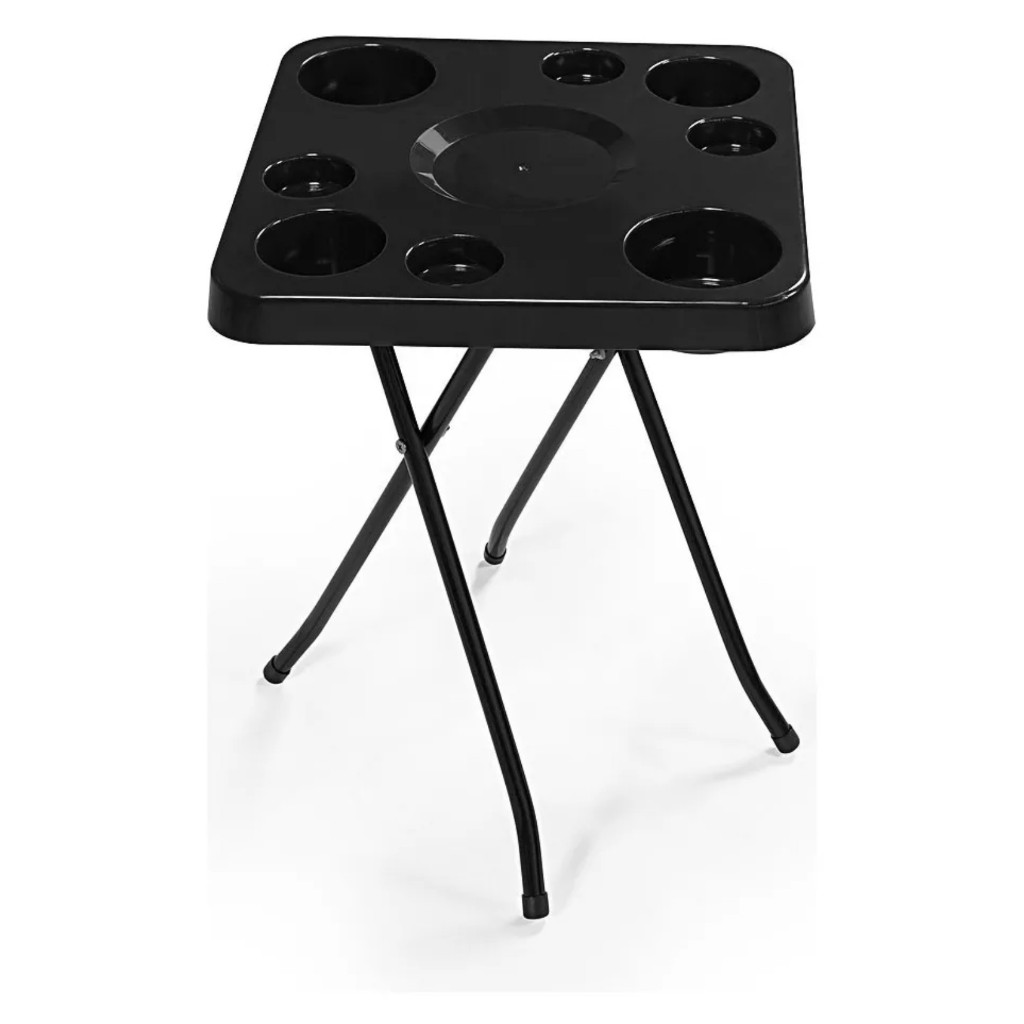 Petisqueira Mesa Mesinha Petisco Dobrável Tampo Quadrado Plástico Mesinha Piscina