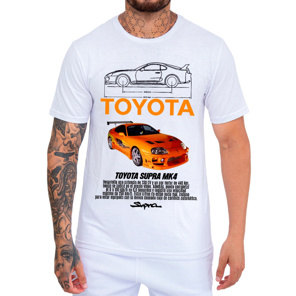 Camiseta de Algodão Supra Velozes e Furiosos Toyota