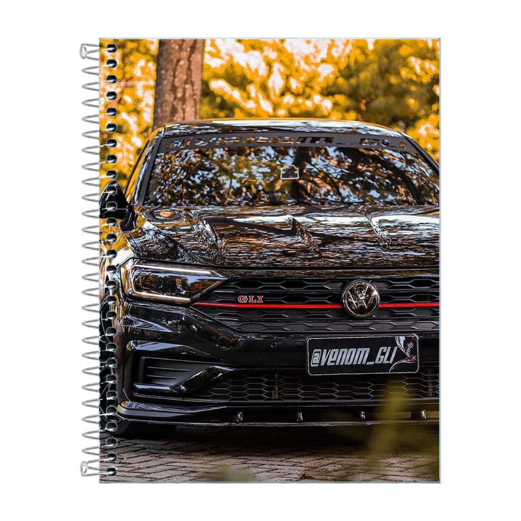 Caderno Carro Jetta Gli Escolar 1,10 ou 20 Matérias em Oferta na Shopee