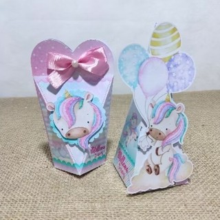 kit caixinhas personalizadas Unicórnio