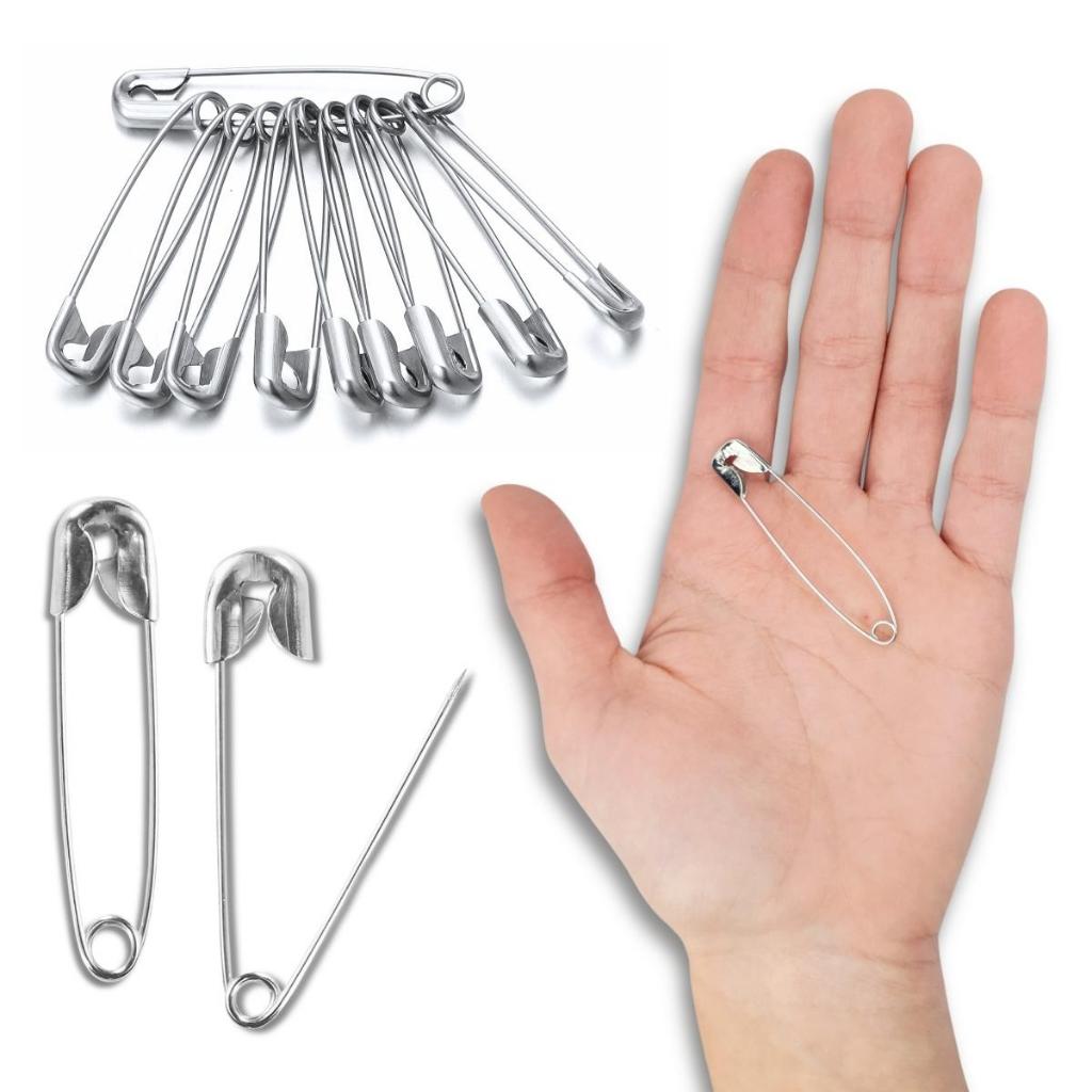 Alfinete De Segurança 04 - Prata - Com 50 Unidades - BRX em Oferta na Shopee