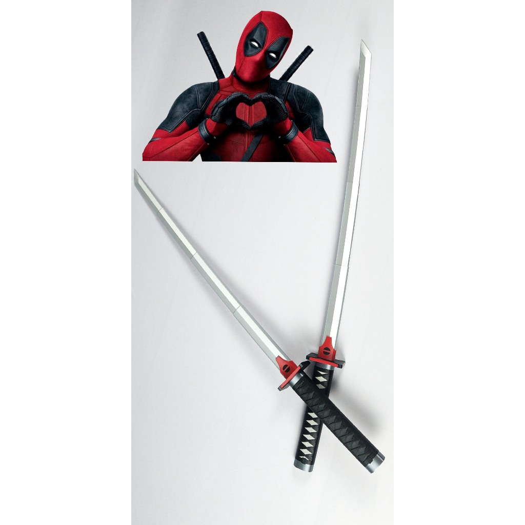 Katana Retratil Deadpool e Wolverine Deadpool & Wolverine Espada Deadpool Cosplay