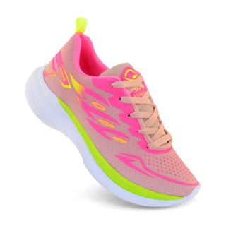 Tenis Masculino Escolar Academia Original FREEDOM Corrida Caminhada Lançamento Rose Limao em Oferta na Shopee