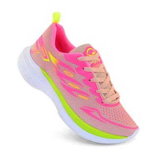 Tenis Masculino Escolar Academia Original FREEDOM Corrida Caminhada Lançamento Rose Limao