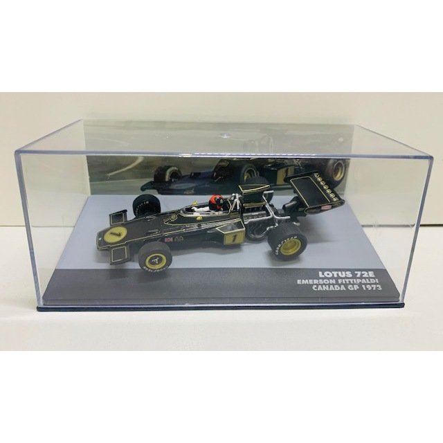 Miniatura Metal Carro Carrinho Lendas Da Fórmula-1 F1 Lotus 72E Emerson Fittipaldi Canada GP 1973 1/43 Colecionável