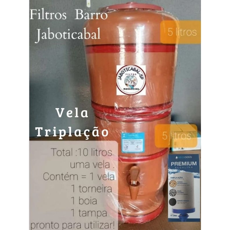 Filtro de barro Jaboticabal 10LITROS Total