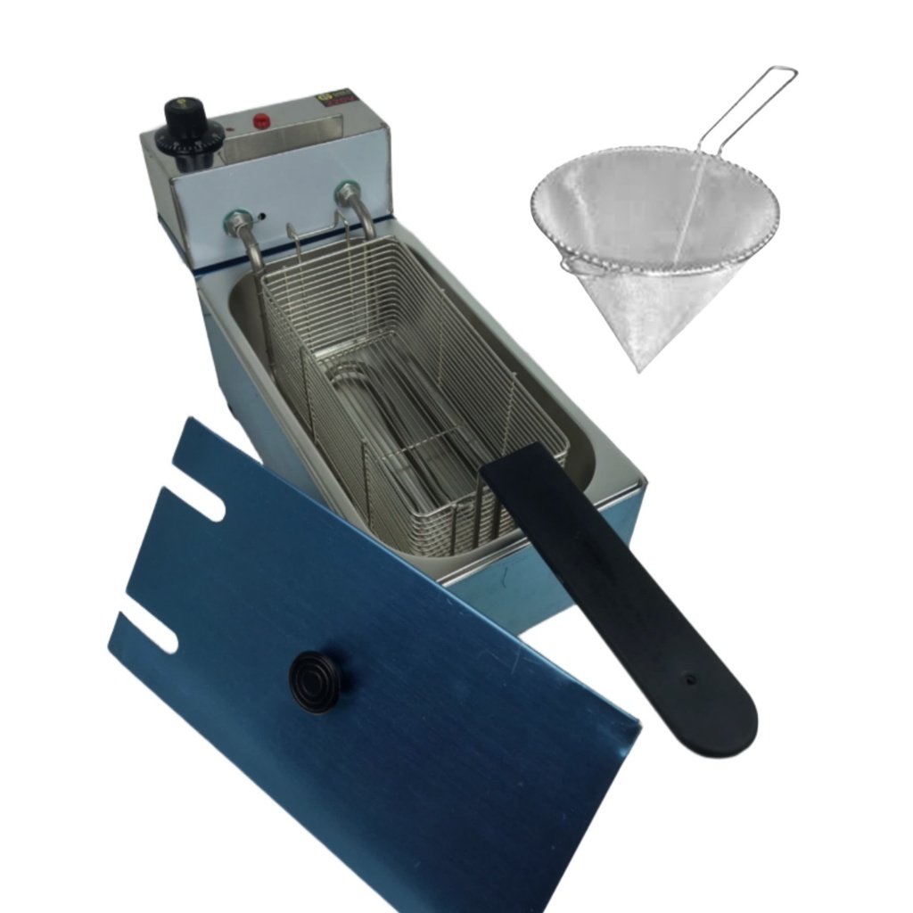 Fritadeira Elétrica 3 Litros Completa Com Coador de Óleo