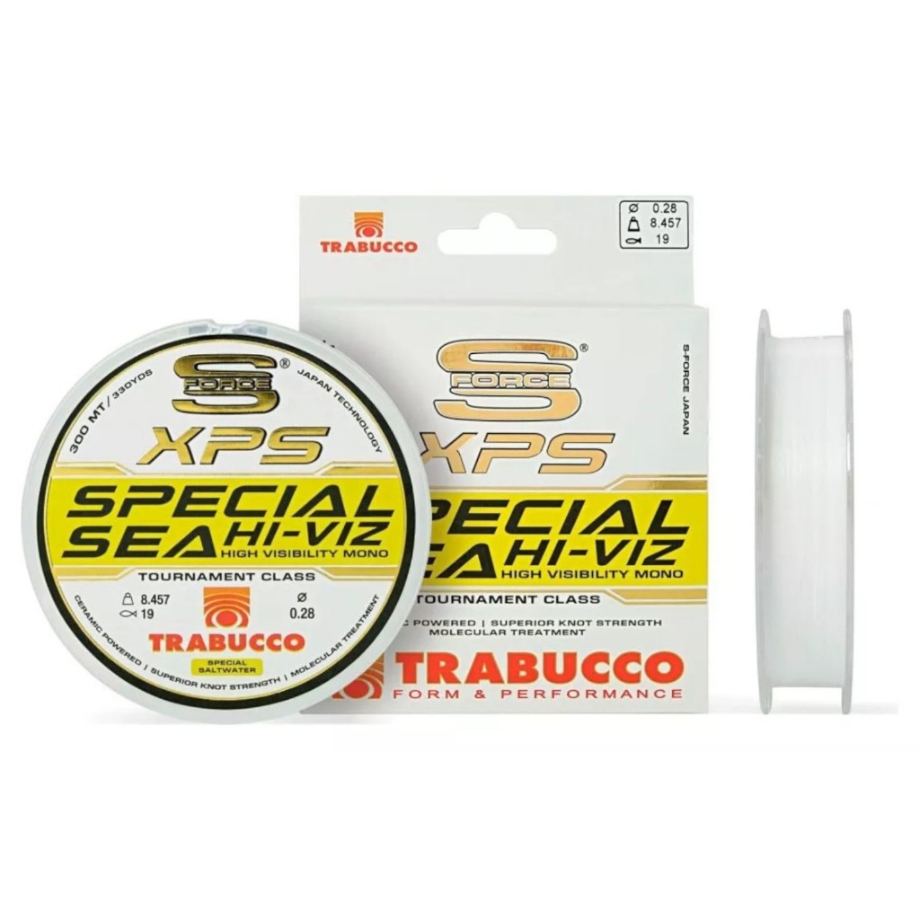 Linha Monofilamento Trabucco Special Sea XPS HI-VIZ | 0,16mm até 0,30mm