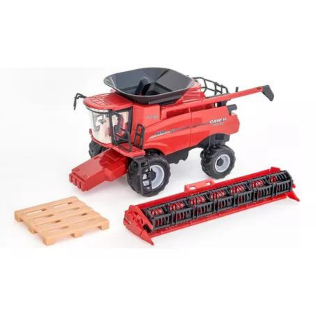Miniatura Brinquedo Trator Colheitadeira Axial Flow Case Escala 1:42