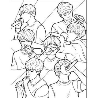 30 DESENHOS PARA COLORIR BTS grátis código de desconto para adesivo BTS leia! em Oferta na Shopee