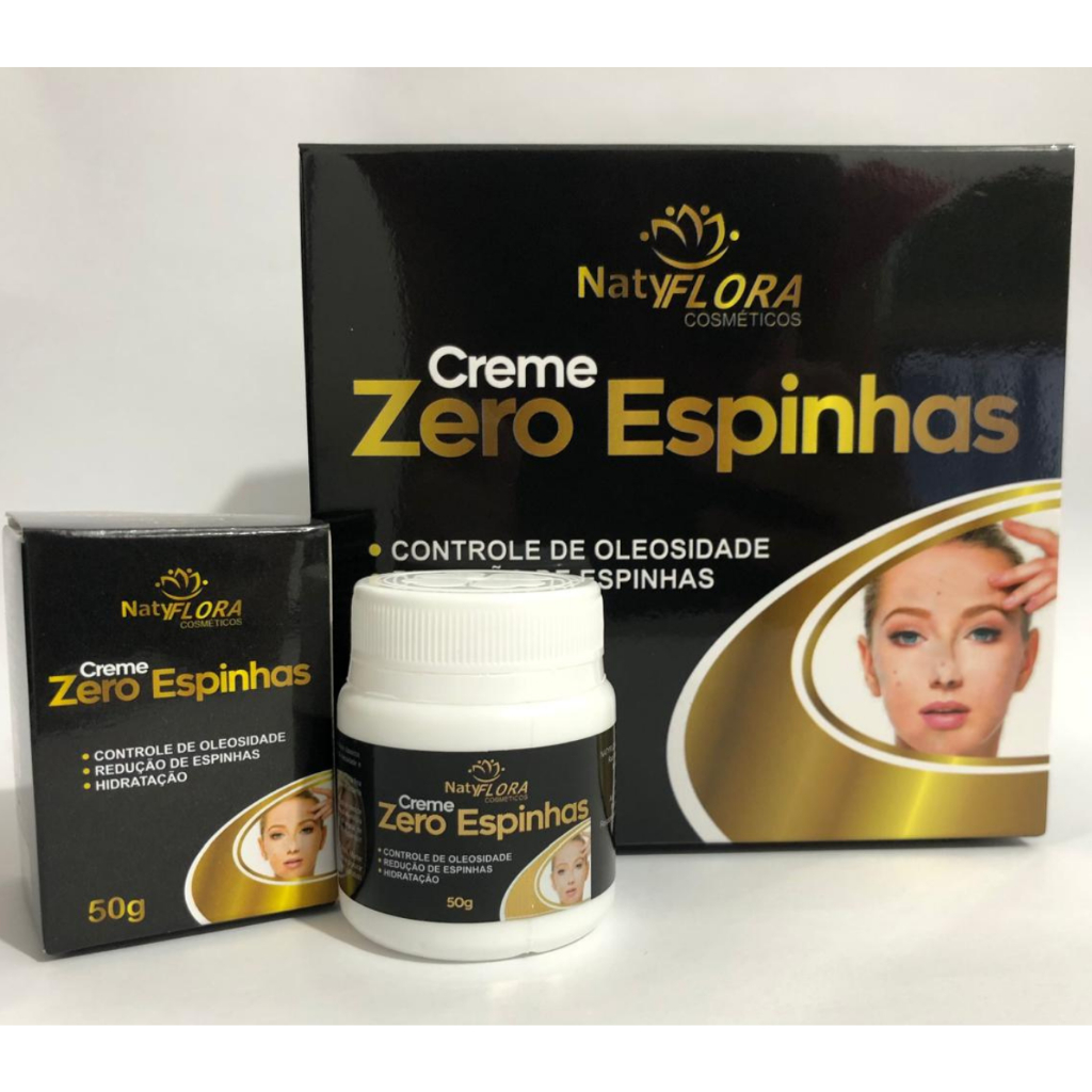 Creme Zero Espinhas Controle de Oleosidade e Hidratação