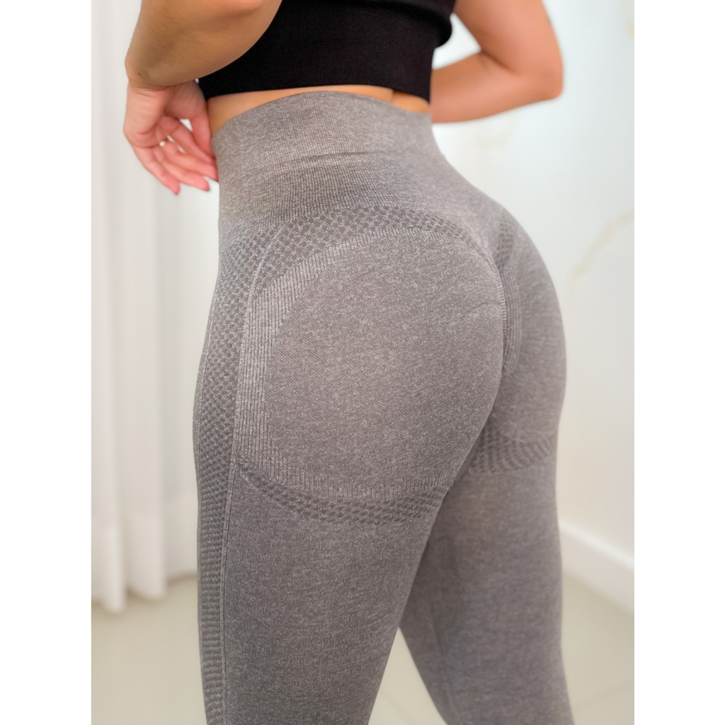 Calça Legging Empina o Bumbum Esportiva Academia Fitness Feminina Cintura Alta Elástica Modeladora