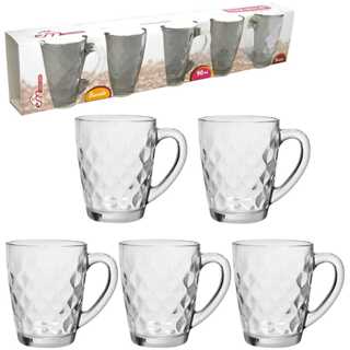 Jogo De Xícaras Café De Vidro 90ml Morocco Diamante 5 Peças em Oferta na Shopee