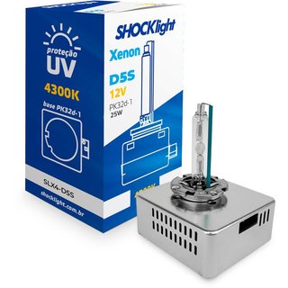 Lâmpada Shocklight Xenon D5s 4300k 25w 12v Luz Amarela em Oferta na Shopee
