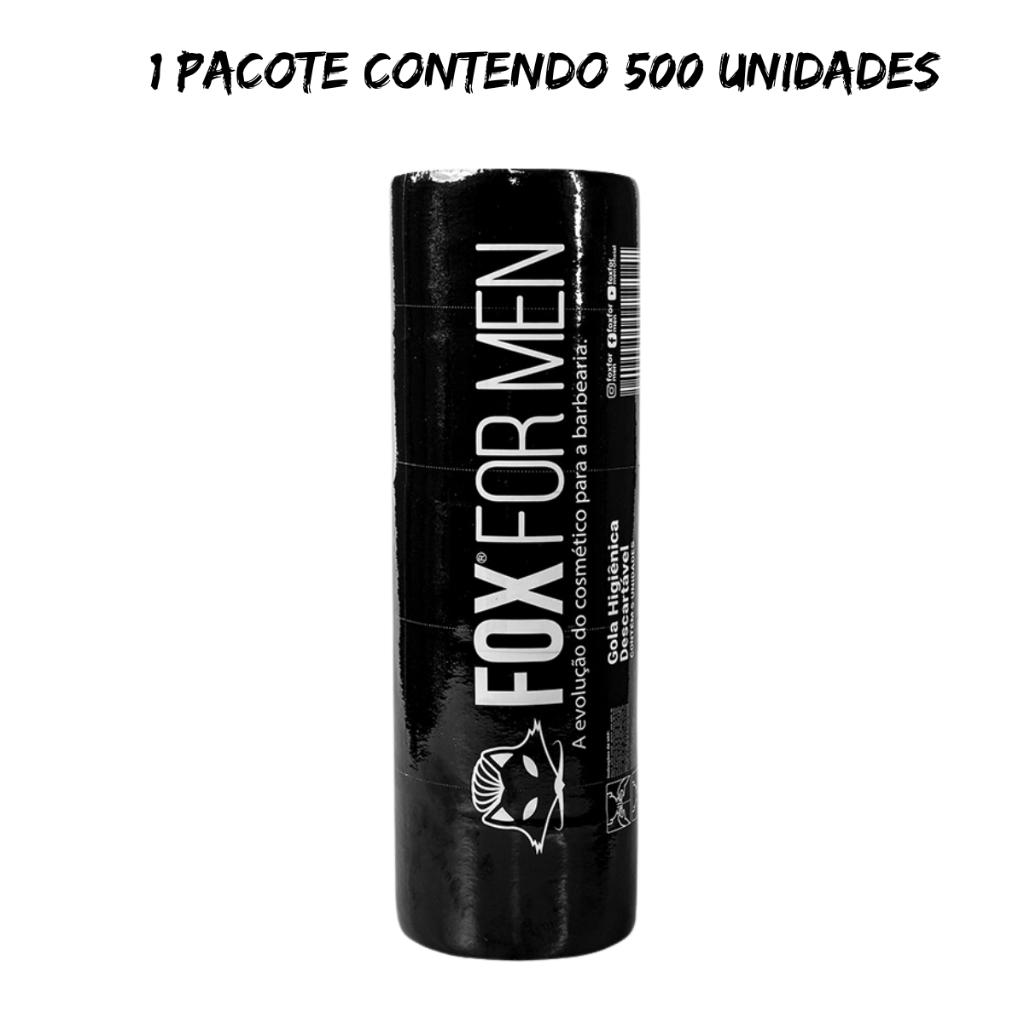 Gola Higiênica Descartável 500 Unidades Fox For Men