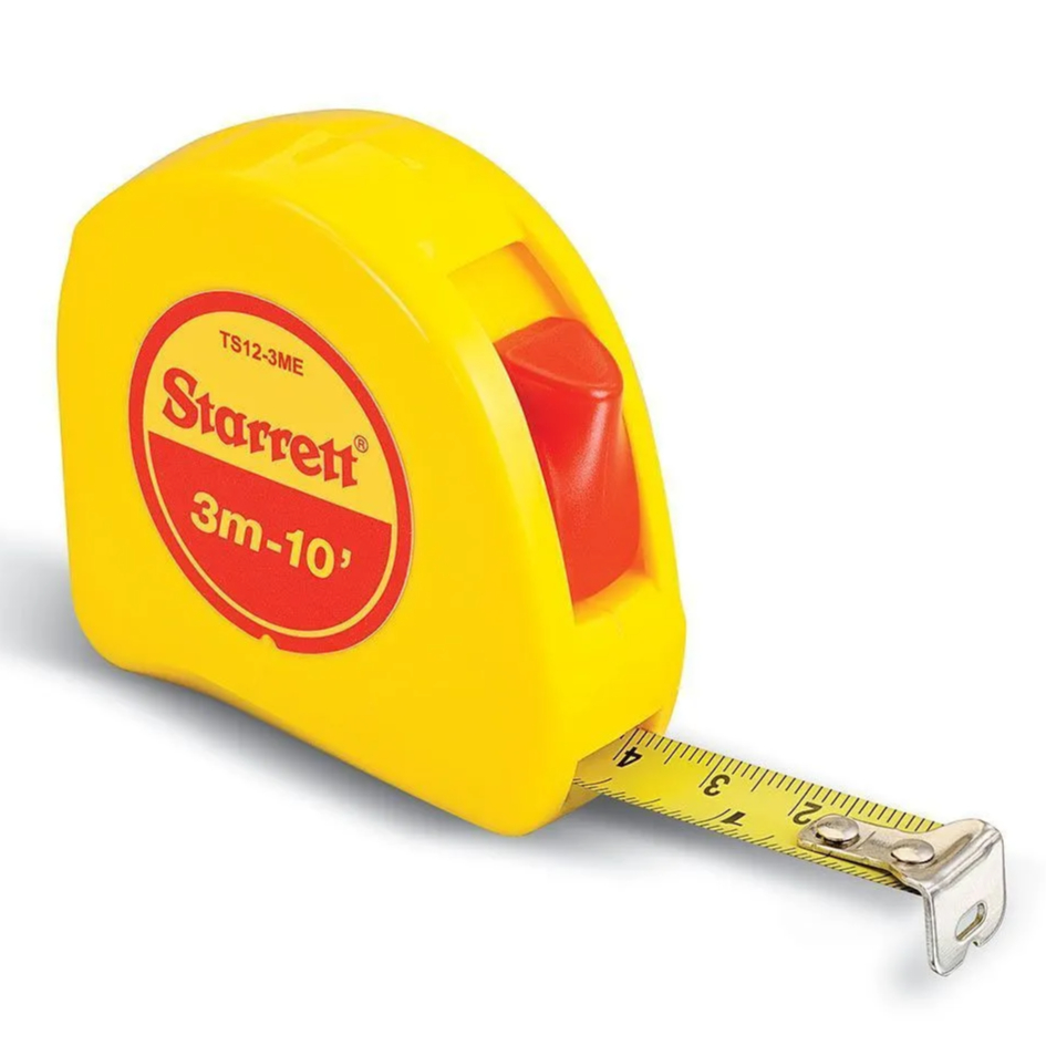 Trena de Bolso 3 Metros Starrett Milímetros e Polegadas STS12-3ME - Home & Living