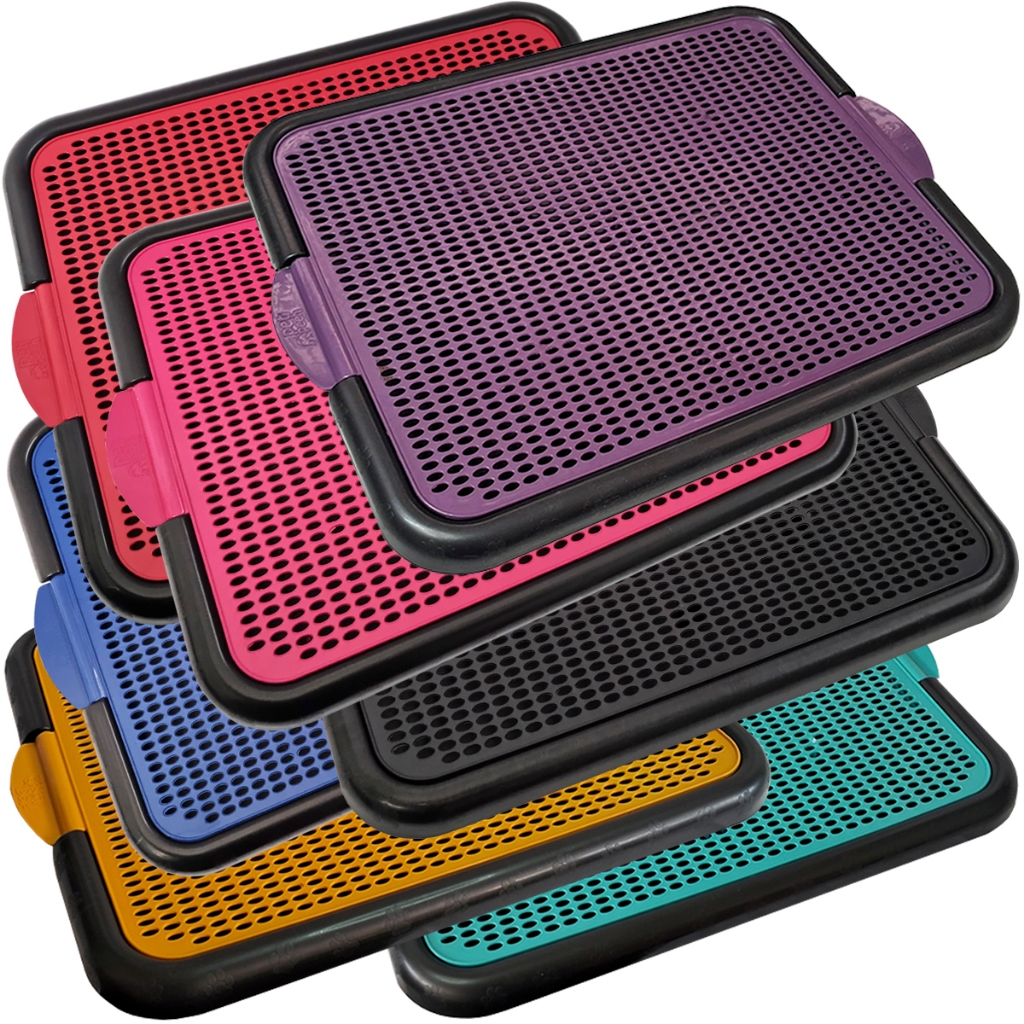 Sanitário Canino Cachorro Higiênico 2 Camadas Toalete Pipi Dog Xixi Educador Higiene Tapete Plástico