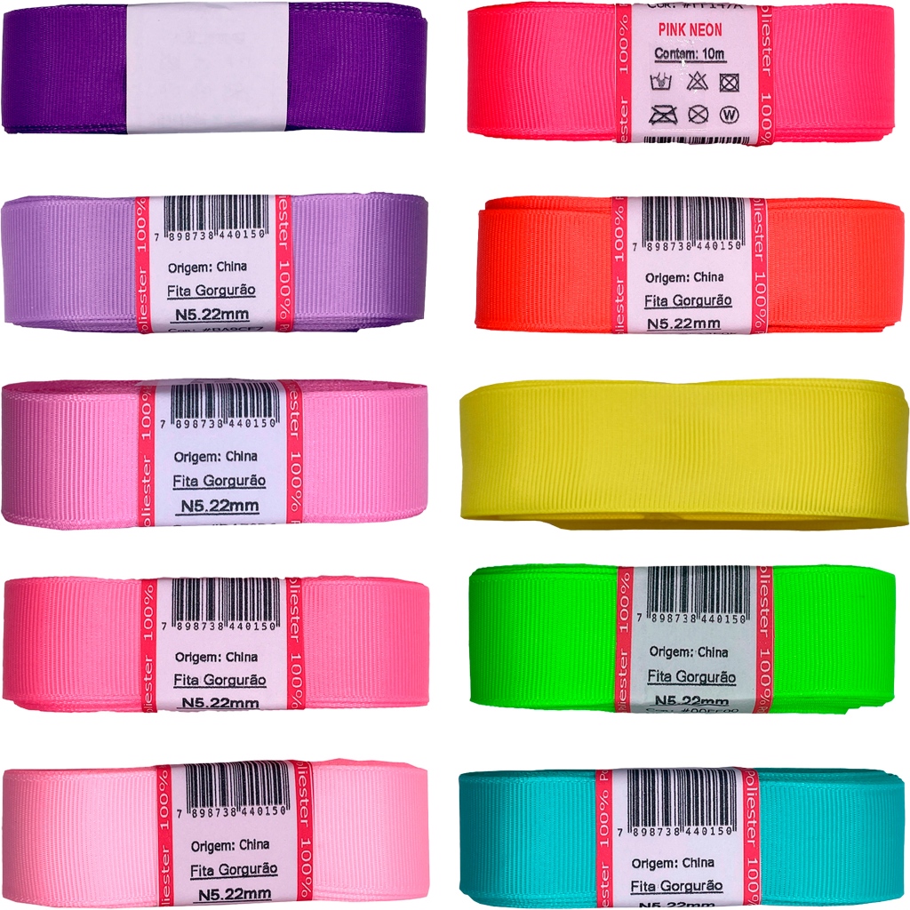 Fita gorgurao n 5 - 22mm 10m Perfeita para Criações e Confeções em Oferta na Shopee