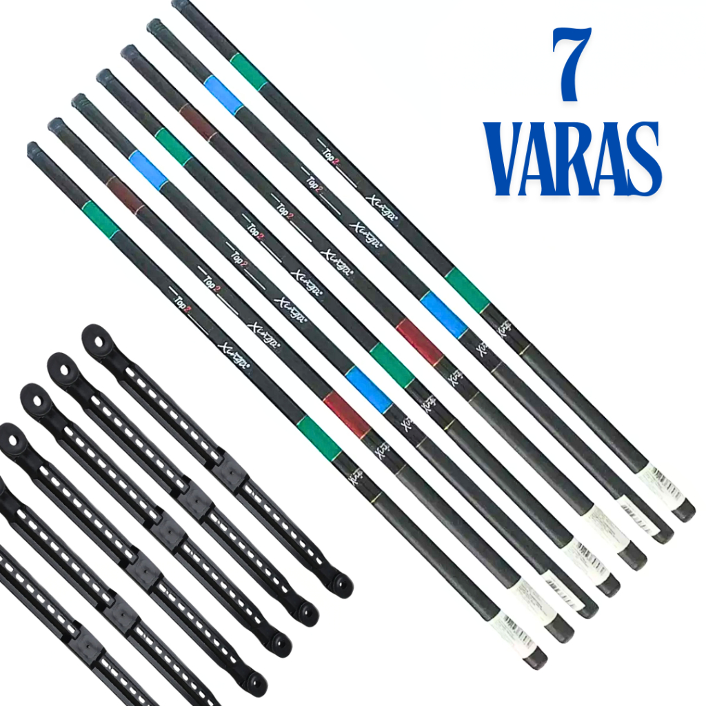 Kit pesca Completo 7 Vara 1,80 metros Telescópica Caniço de Pesca + Enrolador de Linha Fibra Vidro Carbono Vara Barato Leve Pescaria Retratil Promoção Tilapia Lambari Piau Entre Outros
