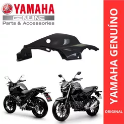 RABETA TRASEIRA TAMPA LATERAL ESQUERDA FZ15 PRETA ORIGINAL YAMAHA