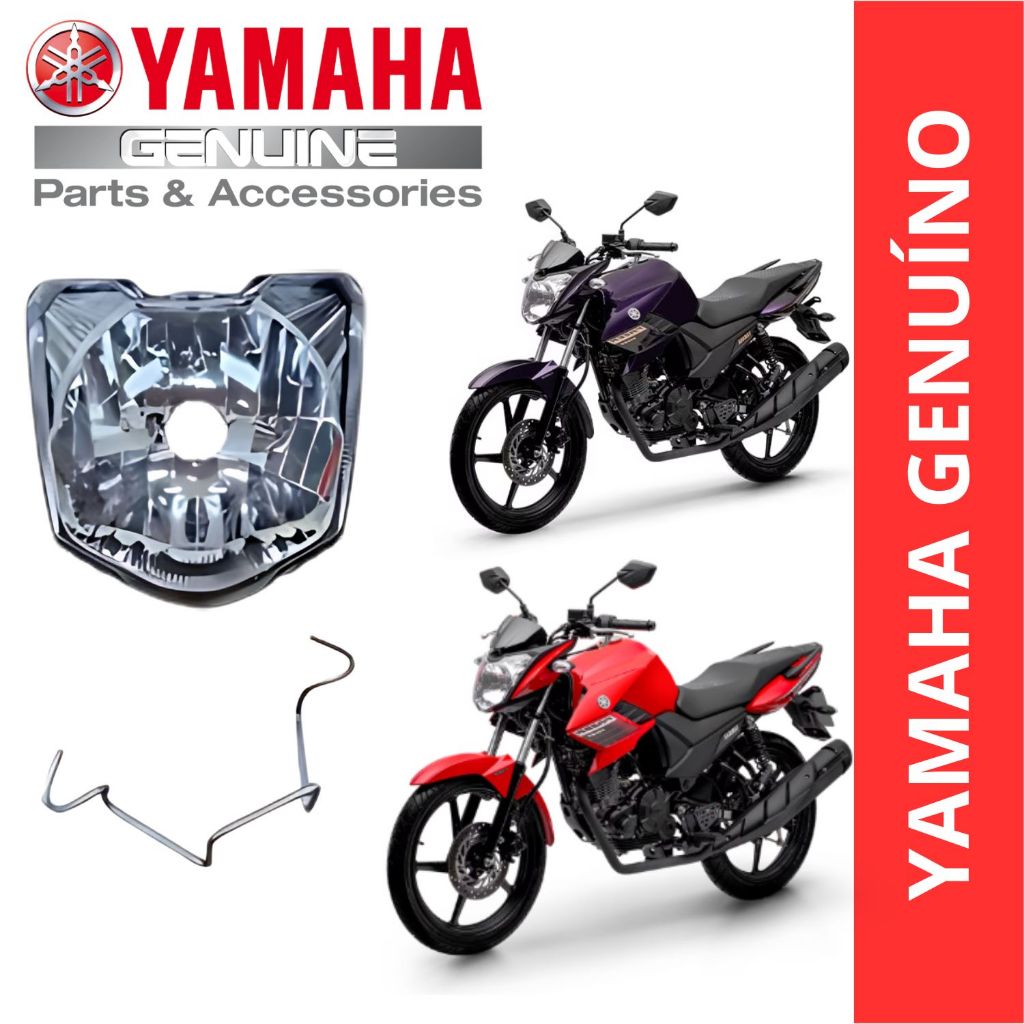 BLOCO OPTICO CONJUNTO FAROL DIANTEIRO YAMAHA FAZER 150 2014 2015 2016 2017 2018 2019 2020 2021