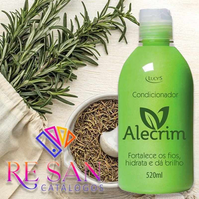Condicionador Alecrim Fortalece Fios Hidrata e Brilho - Lucy´s 520ml
