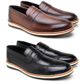 Kit 2 Pares Mocassim Masculino Oxford Sport Fino Sapato Loafer Casual Evento Trabalho Sair Promoção