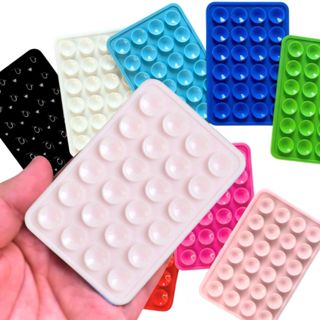 Suporte Adesivo PARA CELULAR SMARTPHONE  de Silicone com Ventosa para Celular Reforçado Rosa Claro em Oferta na Shopee
