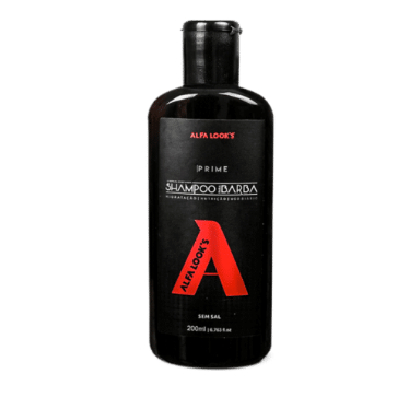 Shampoo Para Barba Alfa Looks Prime Nova Embalagem 200ml - Envio Imediato