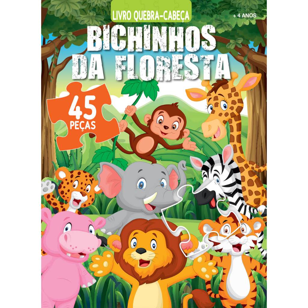 Bichinhos Da Floresta Livro Quebra-Cabeça em Oferta na Shopee