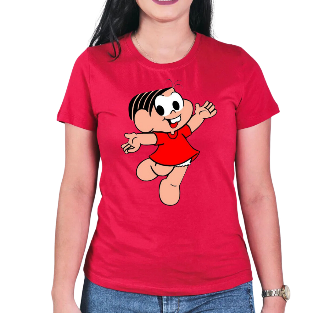 Camiseta Adulto e infantil Personagens turma da monica 100% algodão