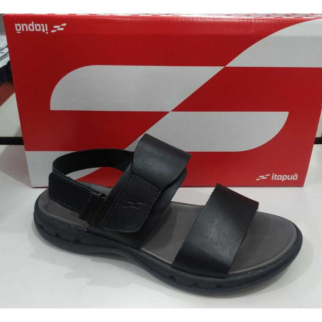 Sandalia Adulto Couro Preto 11201S18 - Itapua