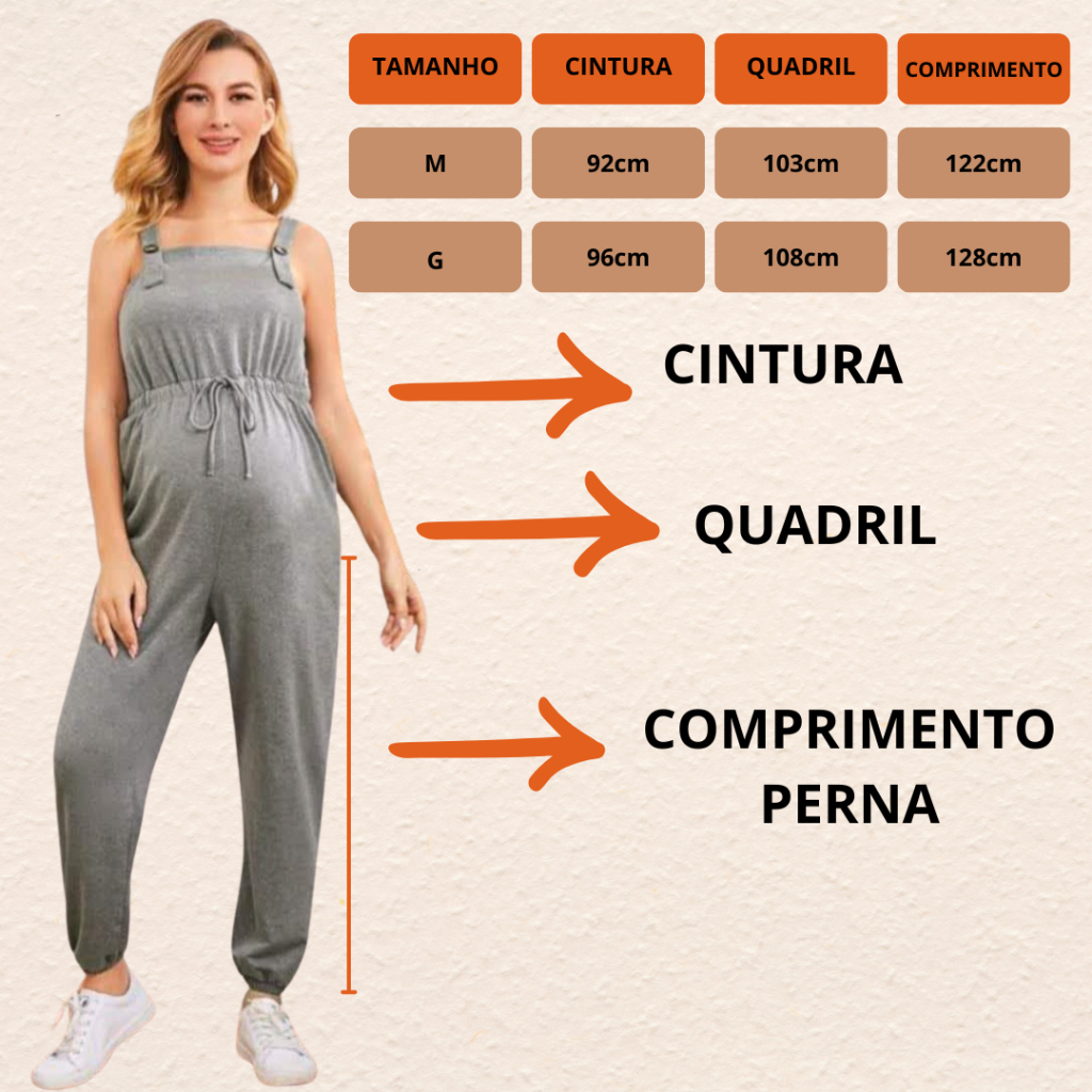Macacão Gestante Longo ENVIO IMEDIATO Jardineira Para Gravida Com Regulagem Amamentação Grávida Salopete Conforto total Qualidade Premium