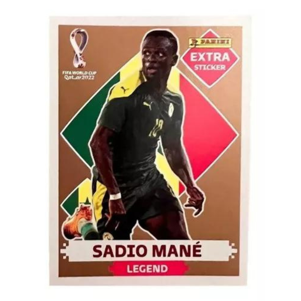 Figurinha Album Copa do Mundo Rara  Bronze Sadio Mane