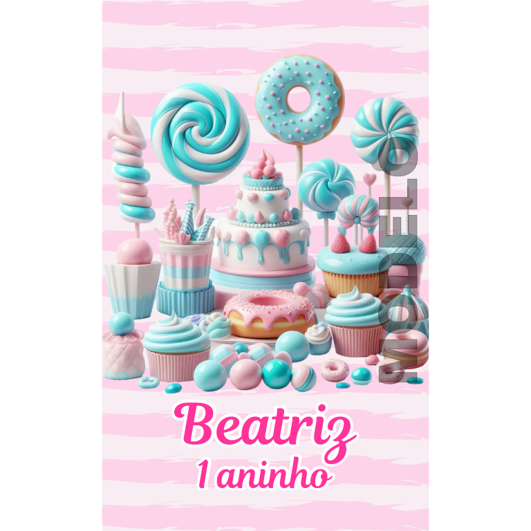 15 Adesivos Tubete Doceria Confeitaria Doces - Etiqueta - Rótulo Personalizado