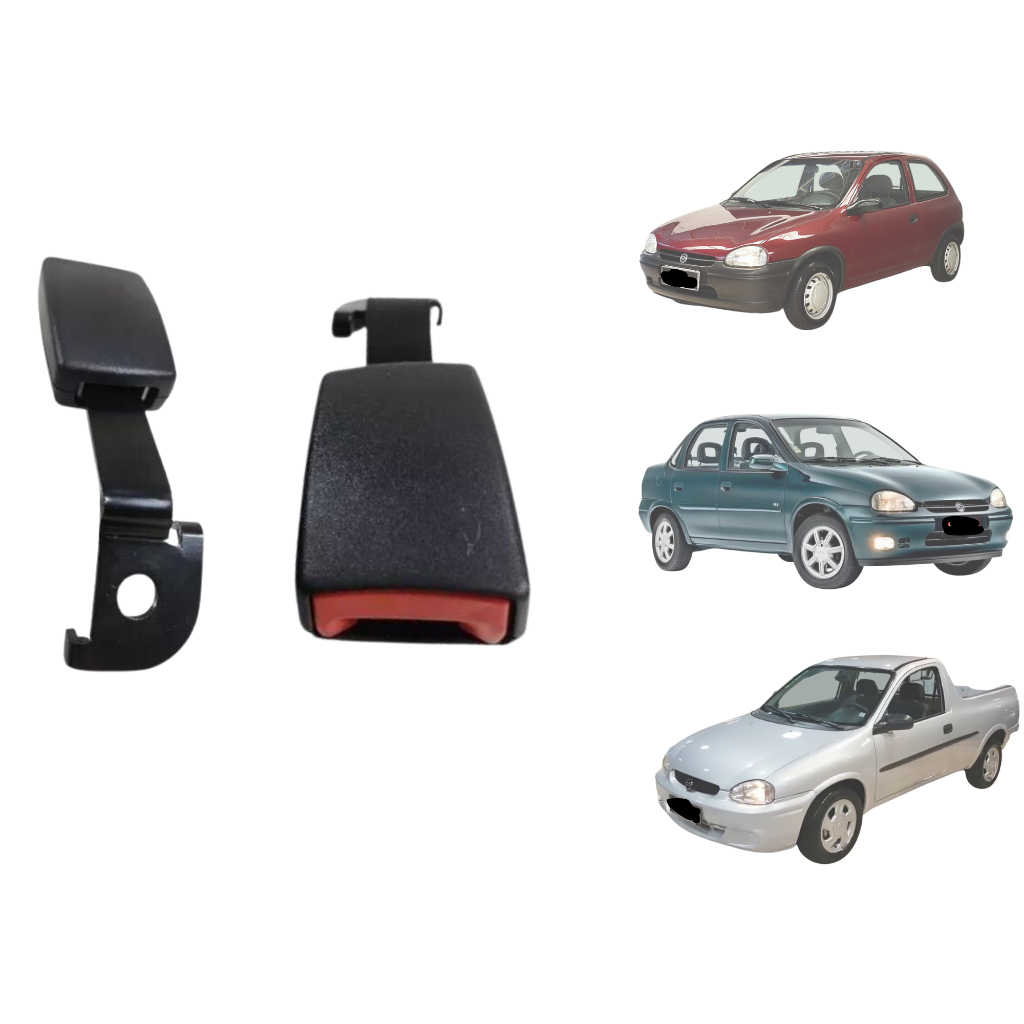 Fecho Haste Trava Cinto Segurança Corsa Lingueta 22mm Lado motorista
