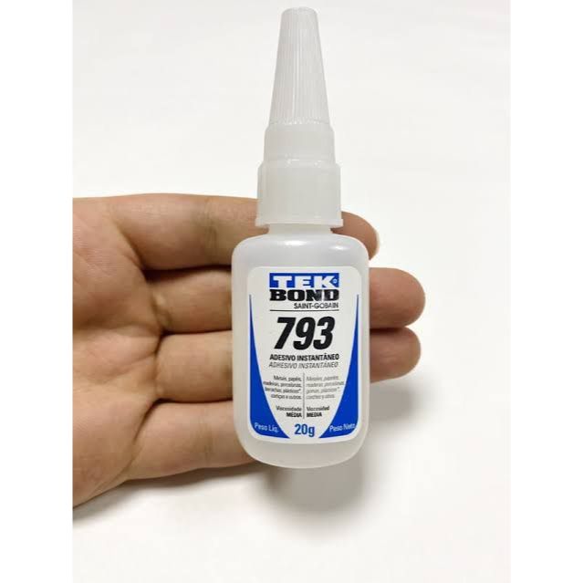 Cola Tek Bond 793 Instantânea 20g Cola Tips Sapato Artesanato