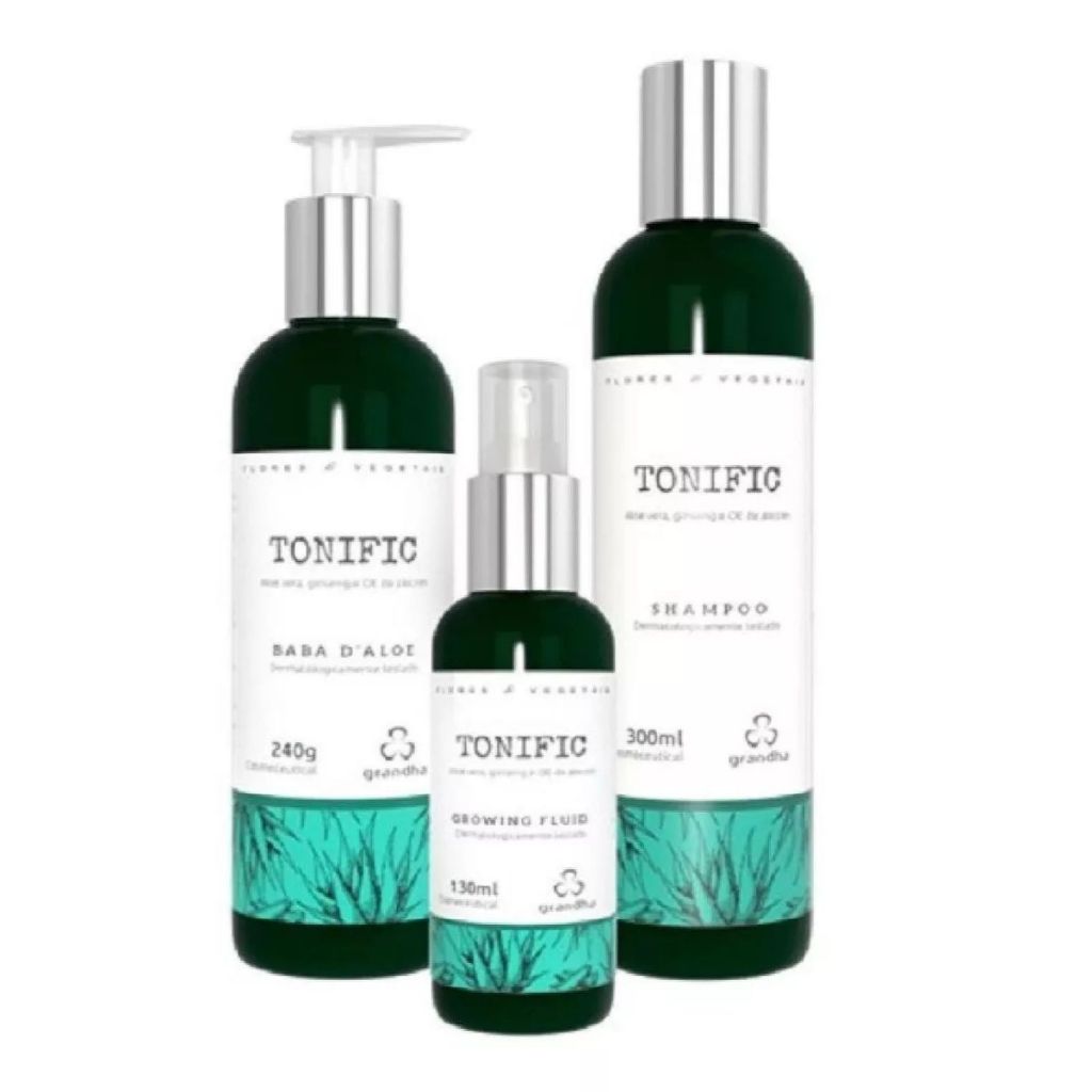 Grandha Kit Tonific Shampoo Condicionador Tônico Aloe Vera Ginsang em Oferta na Shopee