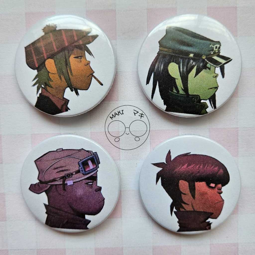 KIt Button Gorillaz - Banda