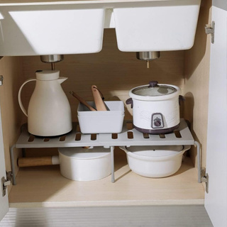 Prateleira Organizadora Extensível Multiuso  para Utensílios de Cozinha Suporte para Temperos/Sapatos/Utensílios em Oferta na Shopee