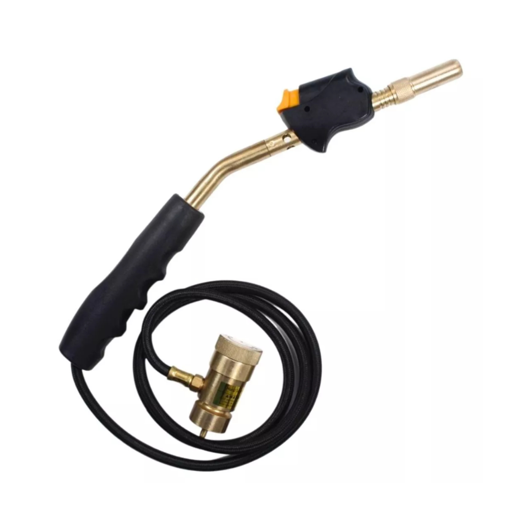 Maçarico Portátil Acendimento Automático Turbo Torch Com Mangueira 1,10M