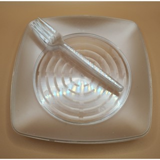 50 Pratos + 50 Mini Garfos - (SOBREMESA) Transparente em Oferta na Shopee