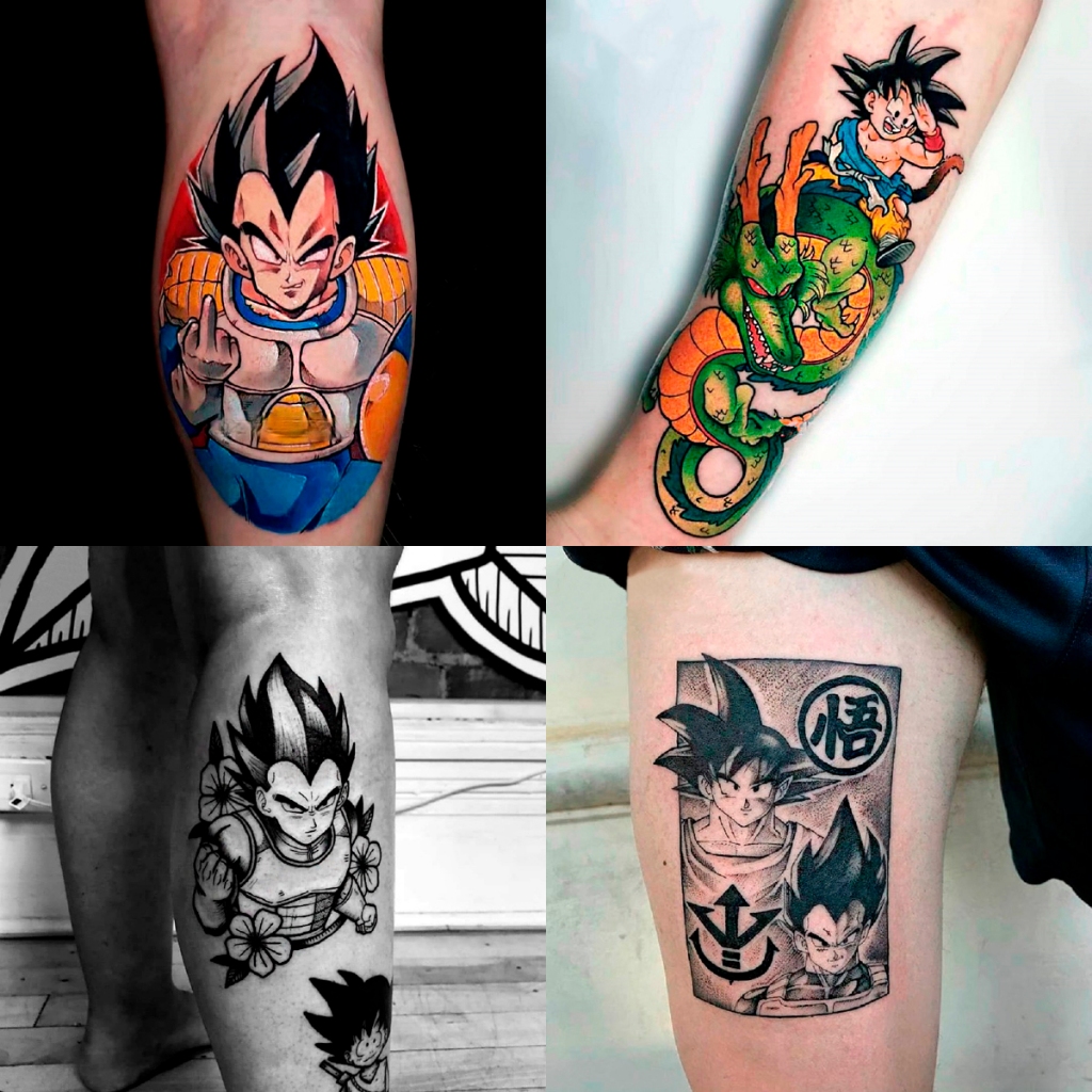 Tatuagem Falsa Temporária Anime Dragon Ball One Piece Naruto Demon Slayer A Prova De Água