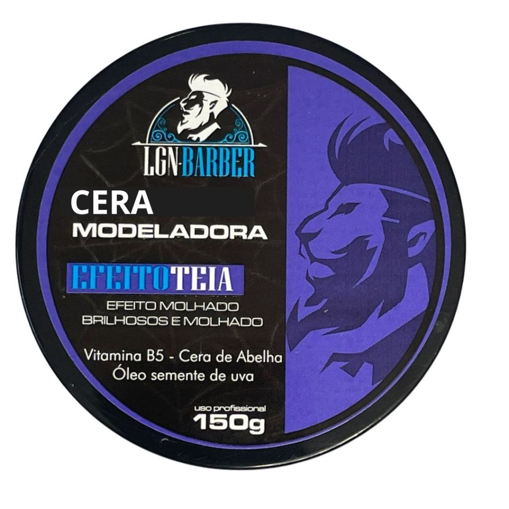 Cera de pentear efeito teia 150g - LGN Barber(uso masculino)