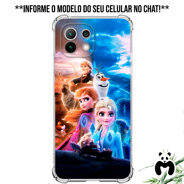Capa Case Personalizada Frozen Elsa Anna Olaf Sven Bruni Kristoff Hans Let It Go O Reino de Gelo